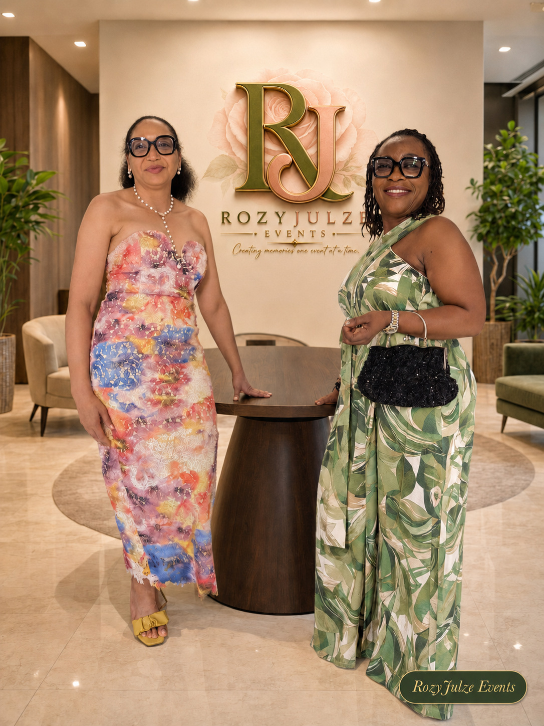 Rosemary and Juliet together at a RozyJulze Events celebration